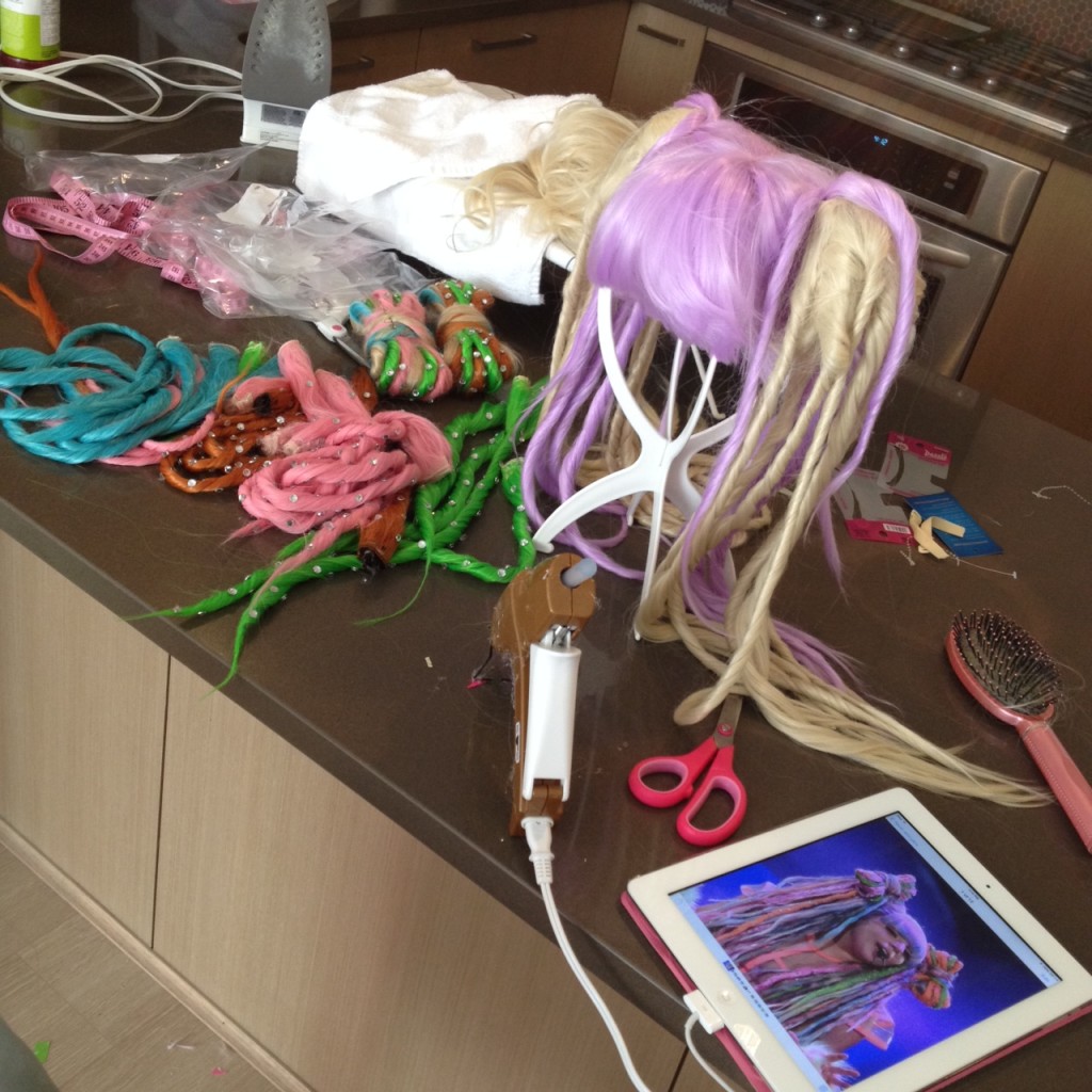 gaga wig artRAVE concert