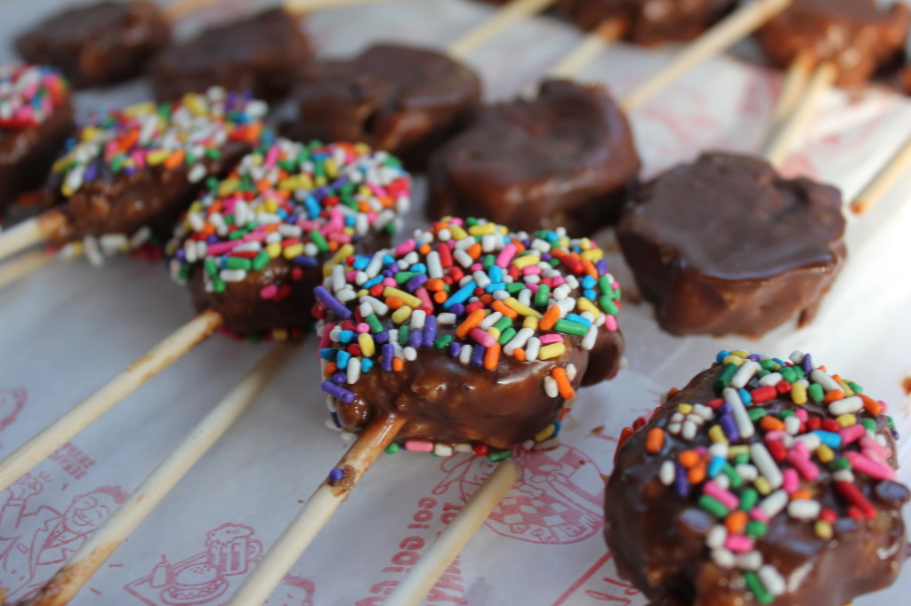 Chocolate Dipped Cookie Dough at Calgary Stampede