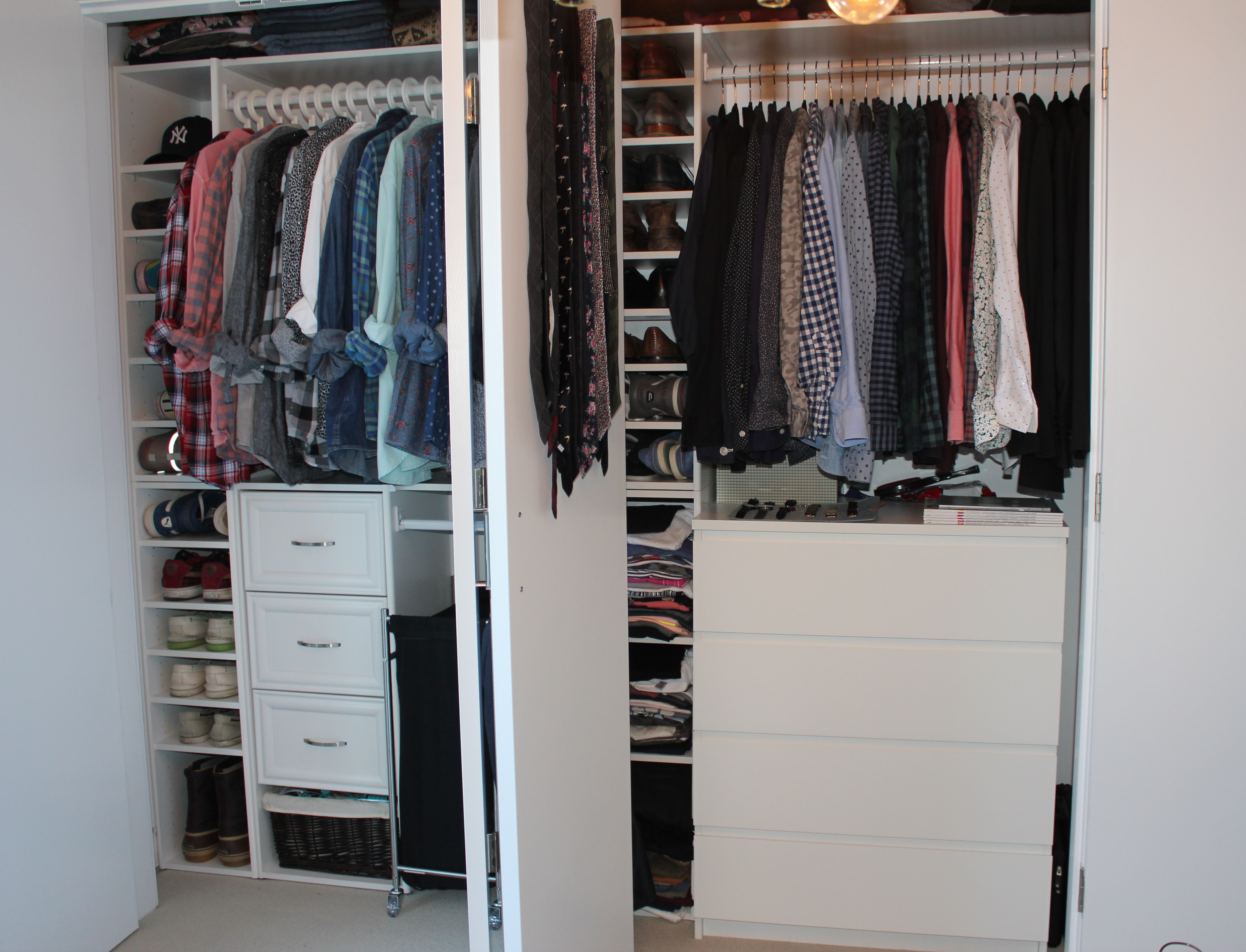 DIY Custom Closet Shelving (for deep closets) - Home Made by Carmona