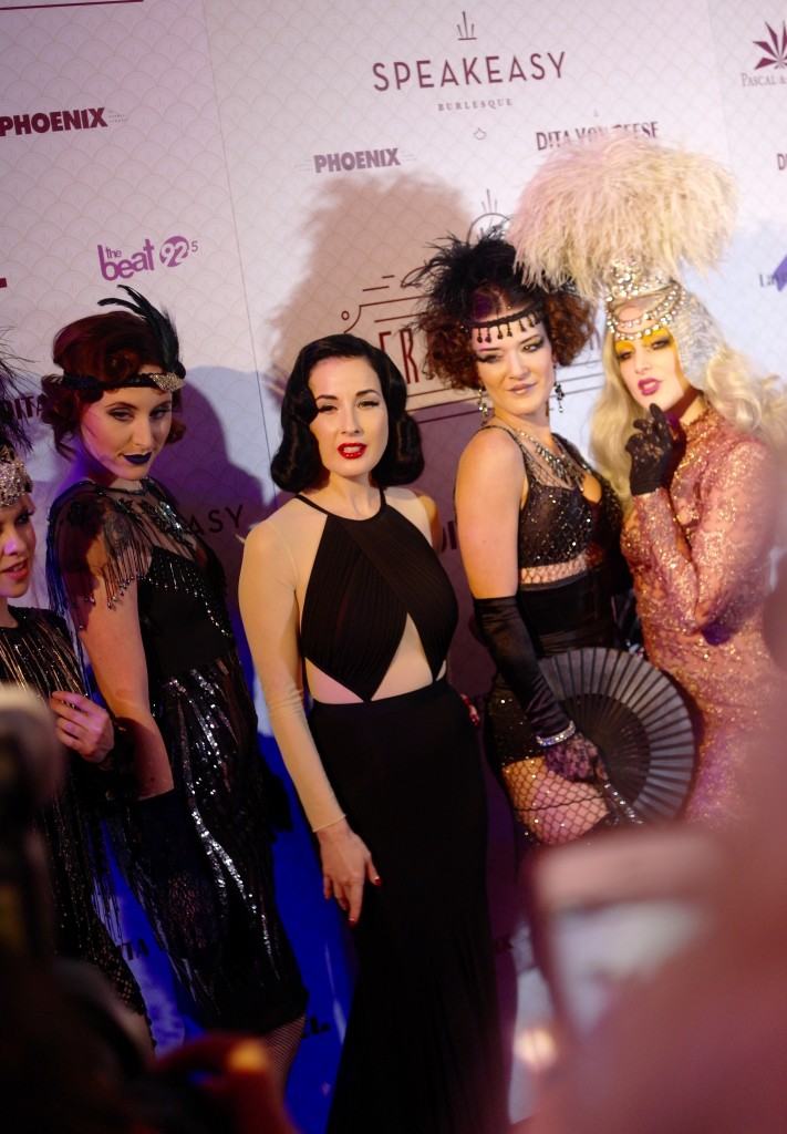 dita von teese red carpet montreal