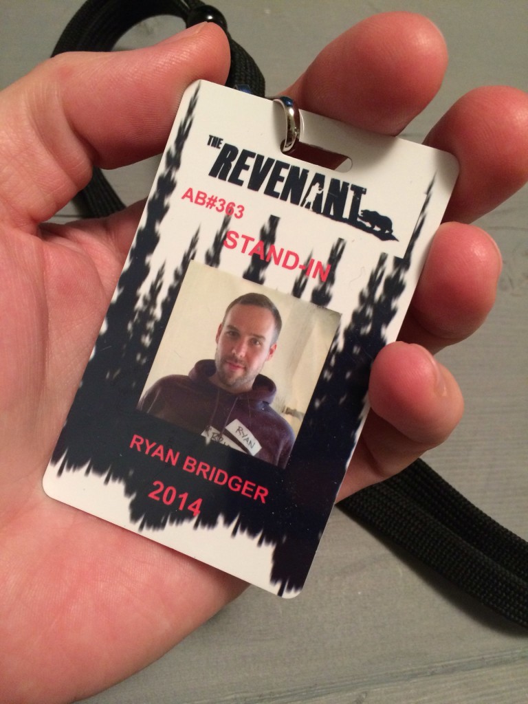 Revenant Stand-in On Set Filming Alberta