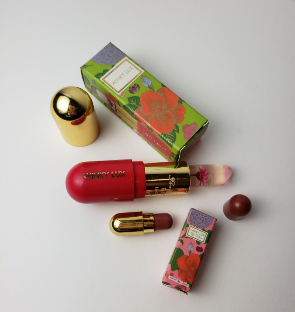 Winky Lux lip balm and mini lipstick