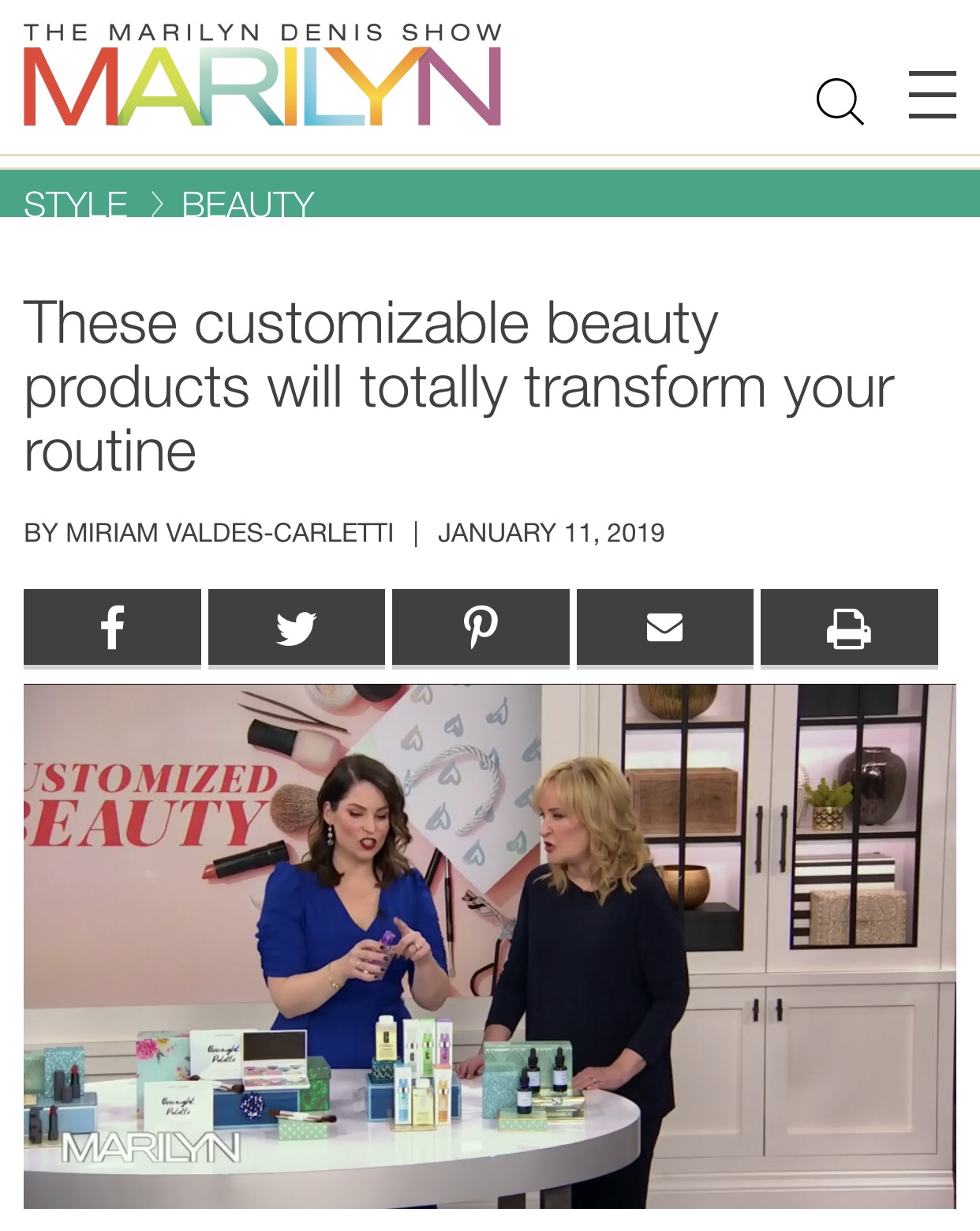 Customizable beauty with Megan Munro and Marilyn Denis