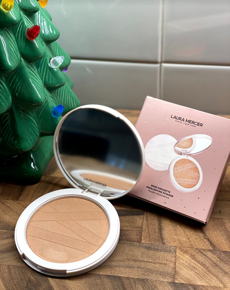 Laure Mercier Rose Pirouette highlighting powder compact