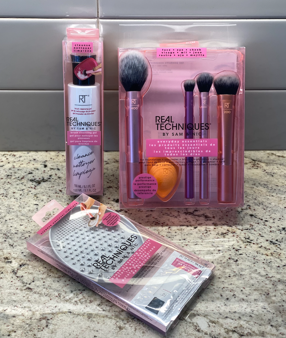 Real Techniques brush and cleansing set giveaway