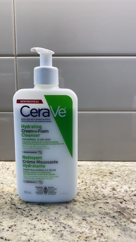  New CeraVe Hydrating Cream-to-foam Cleanser for normal and dry skin
