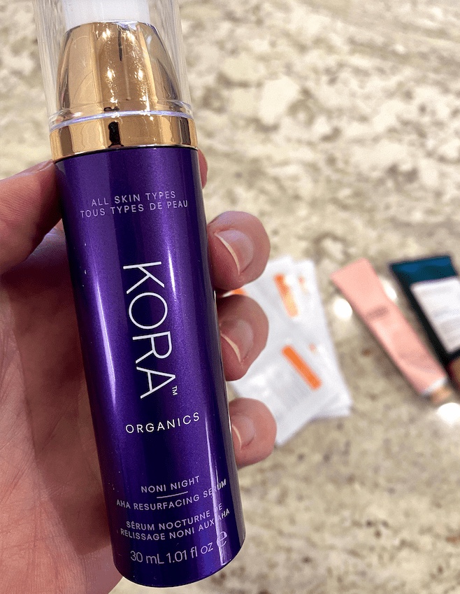 KORA noni night aha resurfacing serum