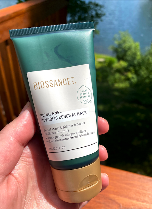 Biossance squalane + glycolic renewal mask