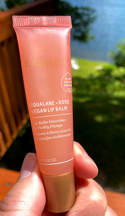 Biossance squalane + rose vegan lip balm