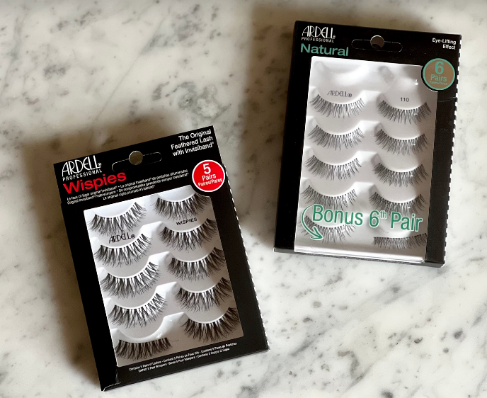 Ardell wispies and natural lashes