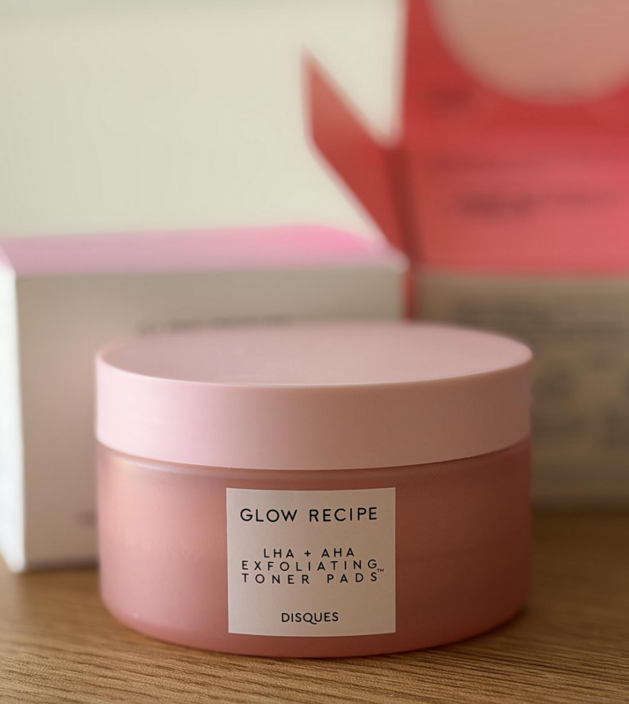 LHA AHA Glow Recipe toner pad